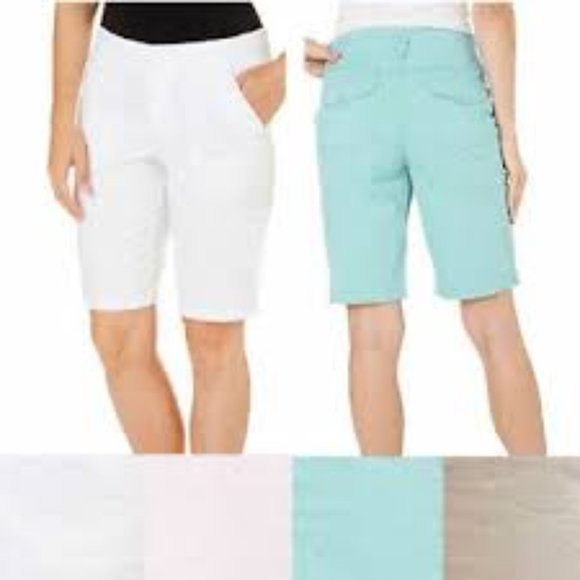 Gloria Vanderbilt Marion Cargo Bermuda Shorts - Picture 1 of 2